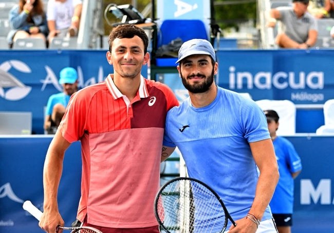 Emilio Nava y Alejandro Moro, antes del último duelo de cuartos de final este viernes.