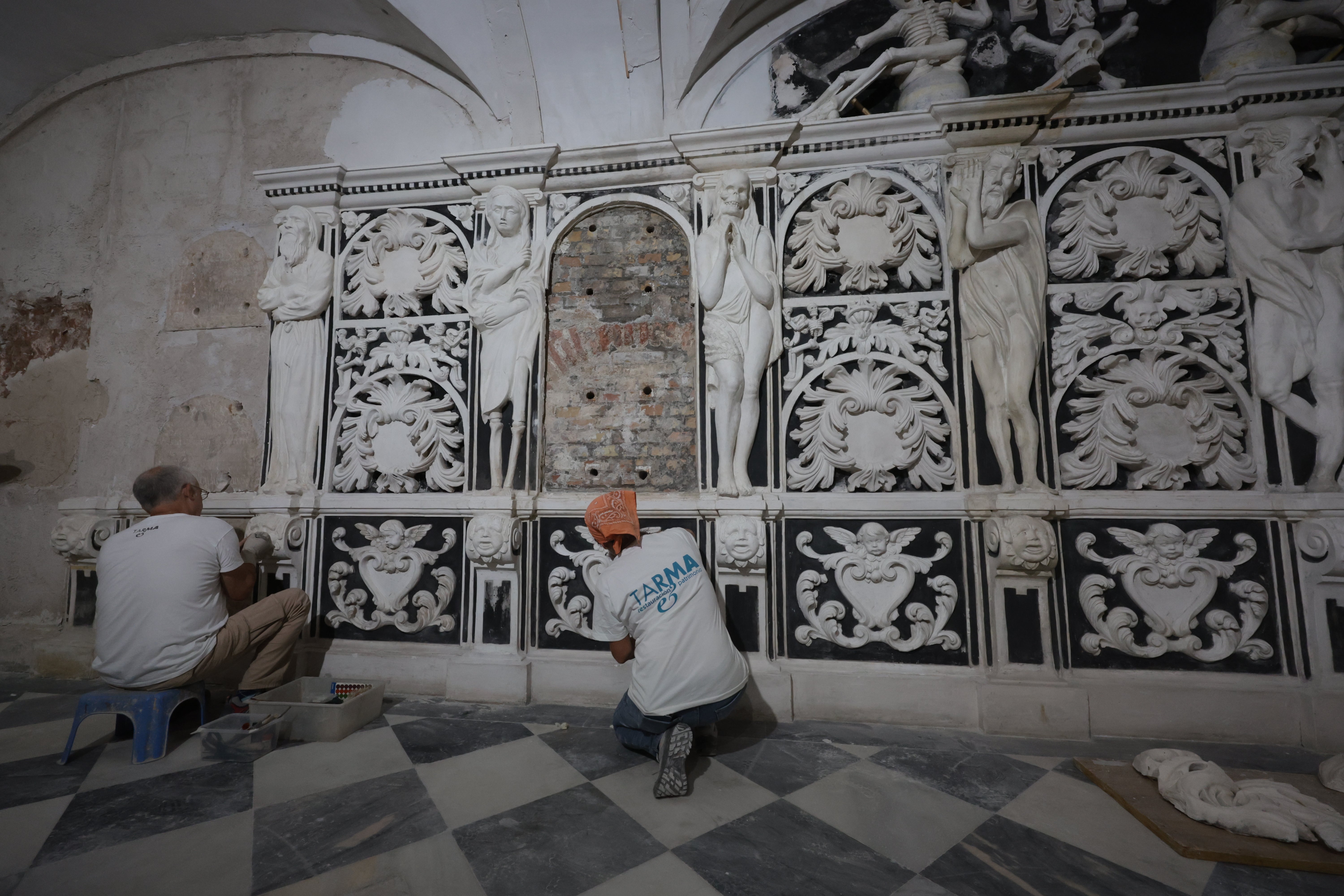 Restauración de la cripta del santuario de la Victoria