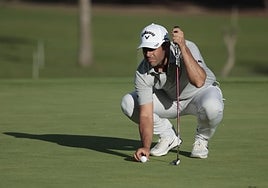 Otaegui prepara un golpe durante la jornada de este viernes en Valderrama.