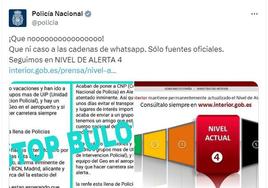 El bulo que circula por WhatsApp sobre un supuesto atentado inminente en España