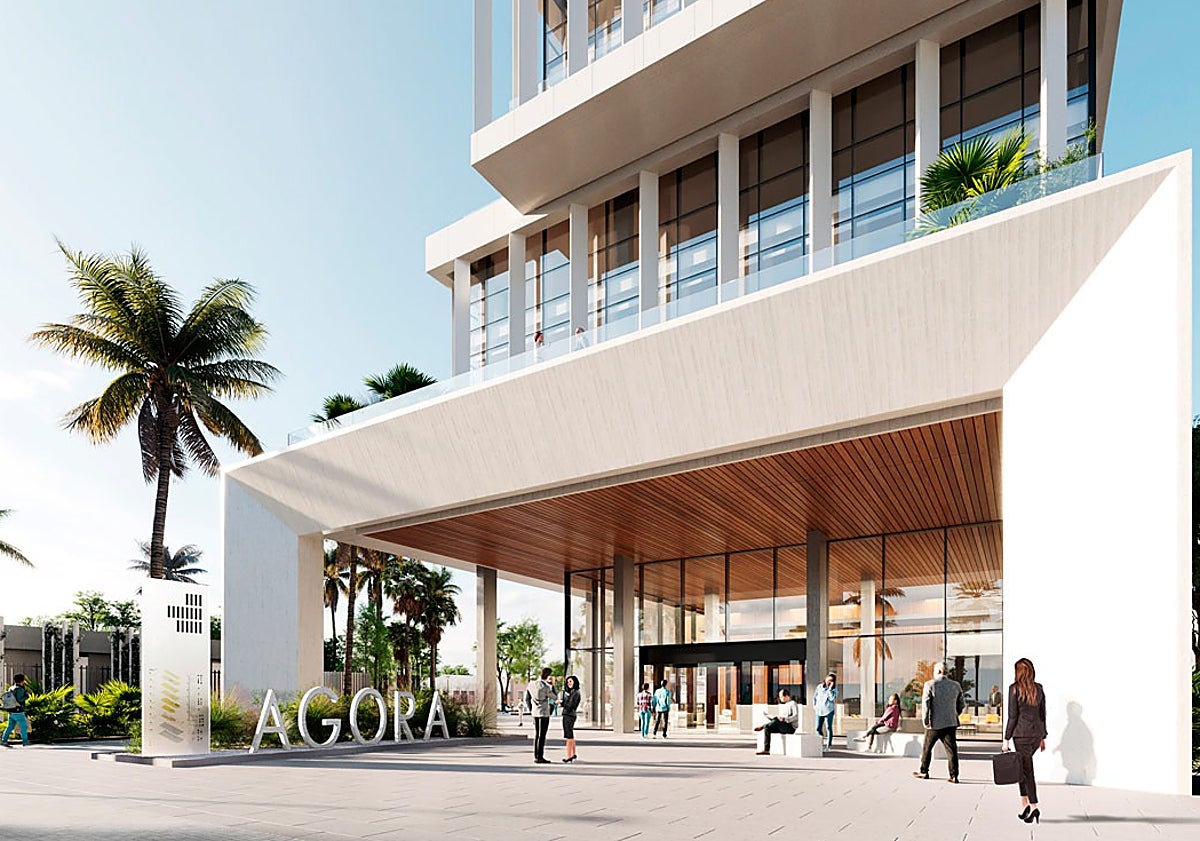 Imagen principal - Así son los nuevos edificios de oficinas que meten a Málaga en la liga de las grandes ciudades