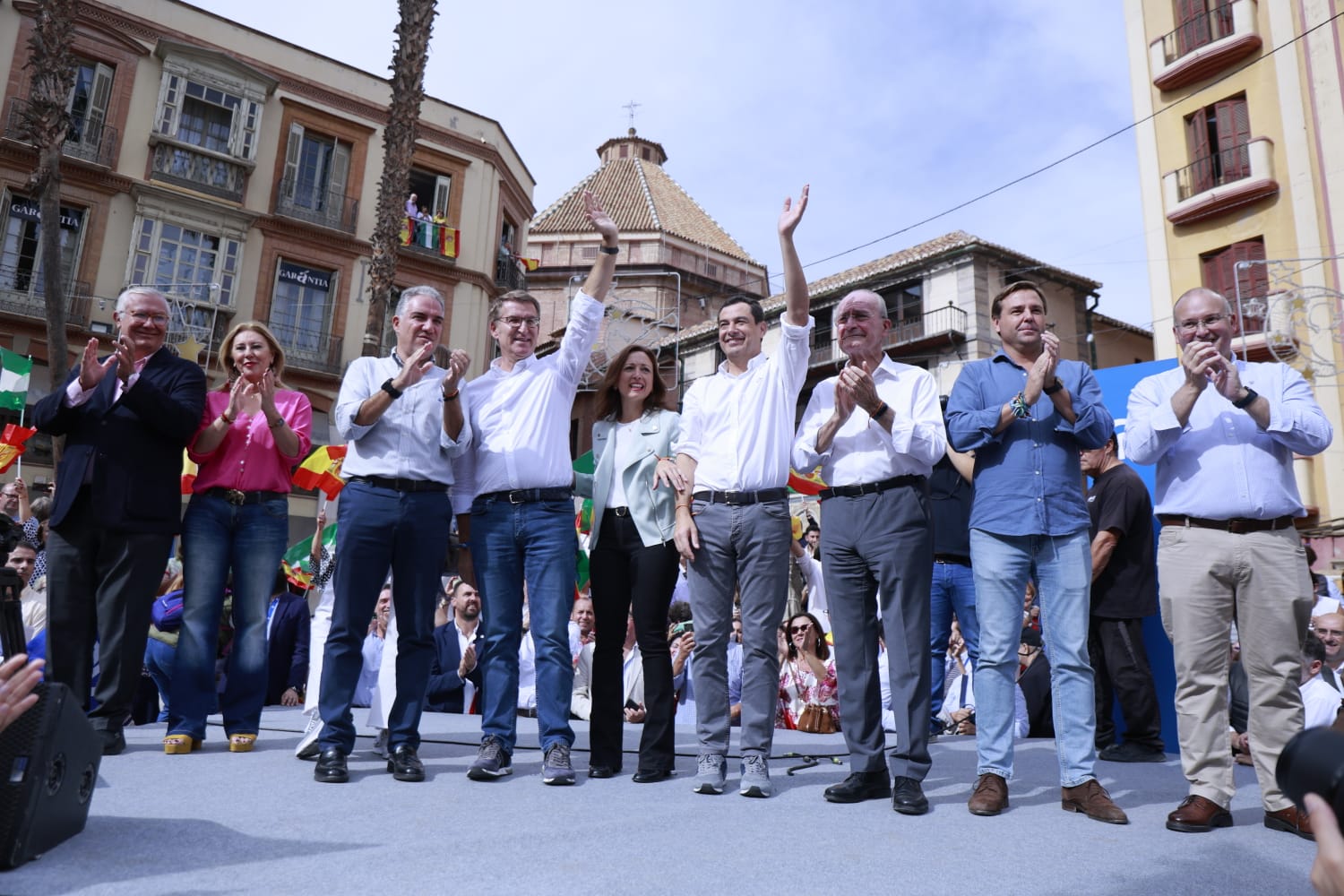 El PP reúne a 20.000 personas en Málaga contra la amnistía