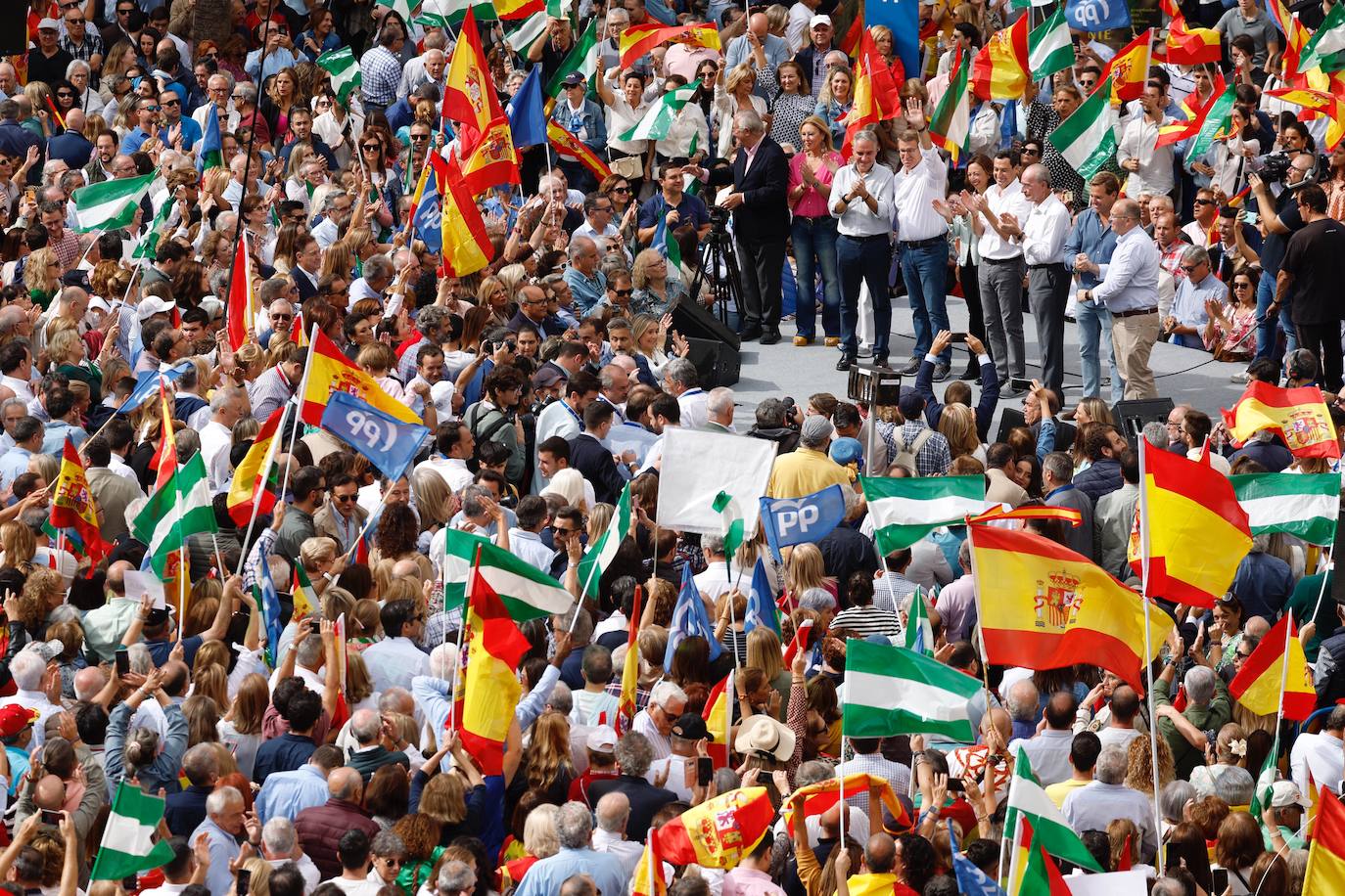 El PP reúne a 20.000 personas en Málaga contra la amnistía