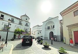 Imagen de la plaza de San Francisco, en el centro histórico de Vélez-Málaga.