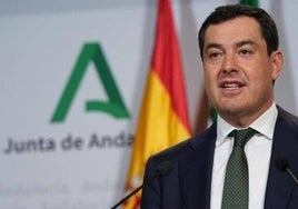 Juanma Moreno, presidente de la Junta de Andalucía.