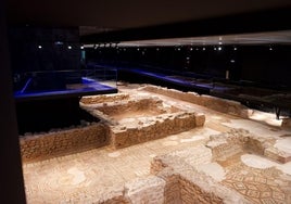 Imagen del interior de la villa romana inaugurada el pasado diciembre en Torre de Benagalbón.