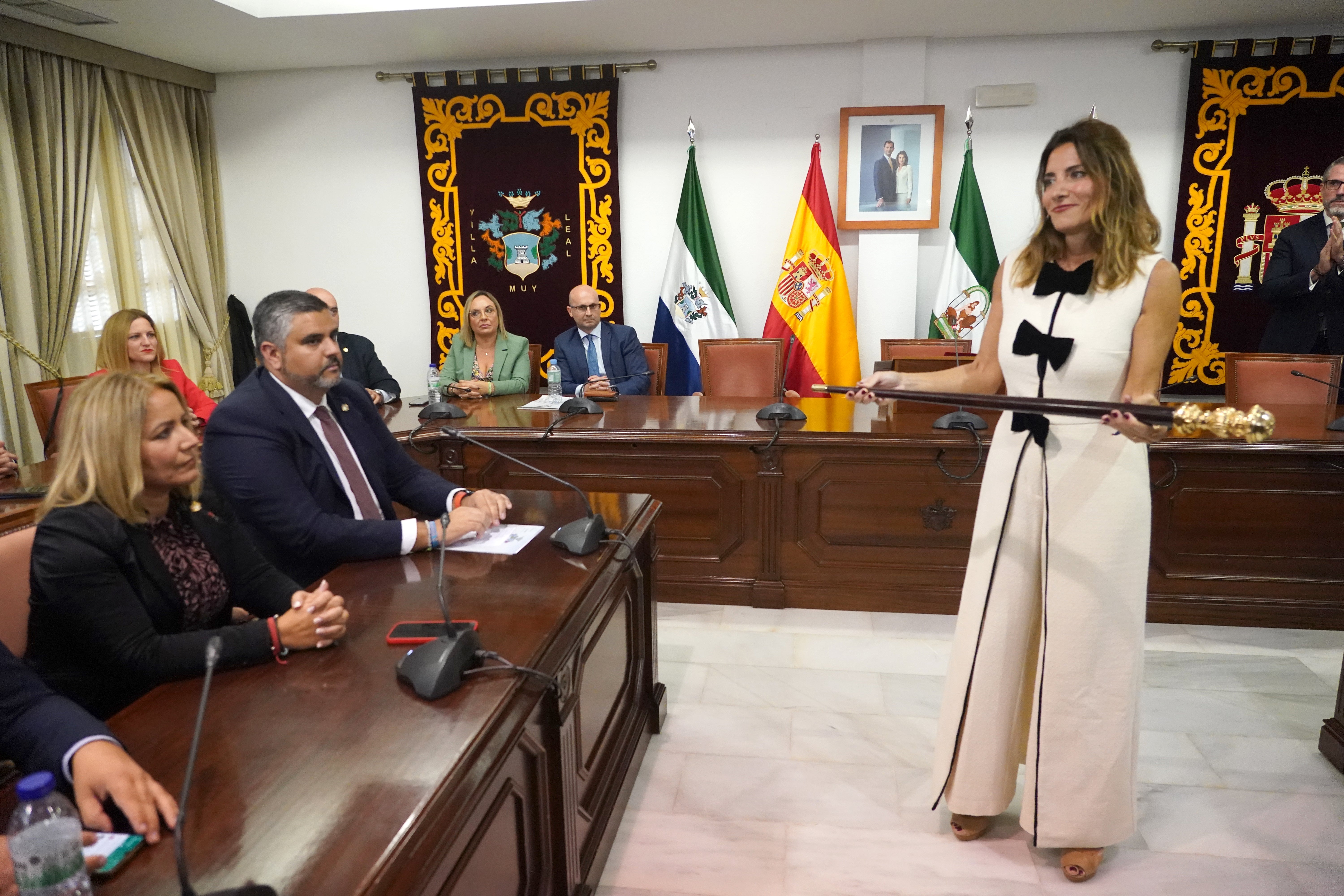 Josele González, el pasado jueves, durante el pleno en que fue sustituido en la Alcaldía por Ana Mata.