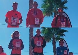 Podios de la prueba.