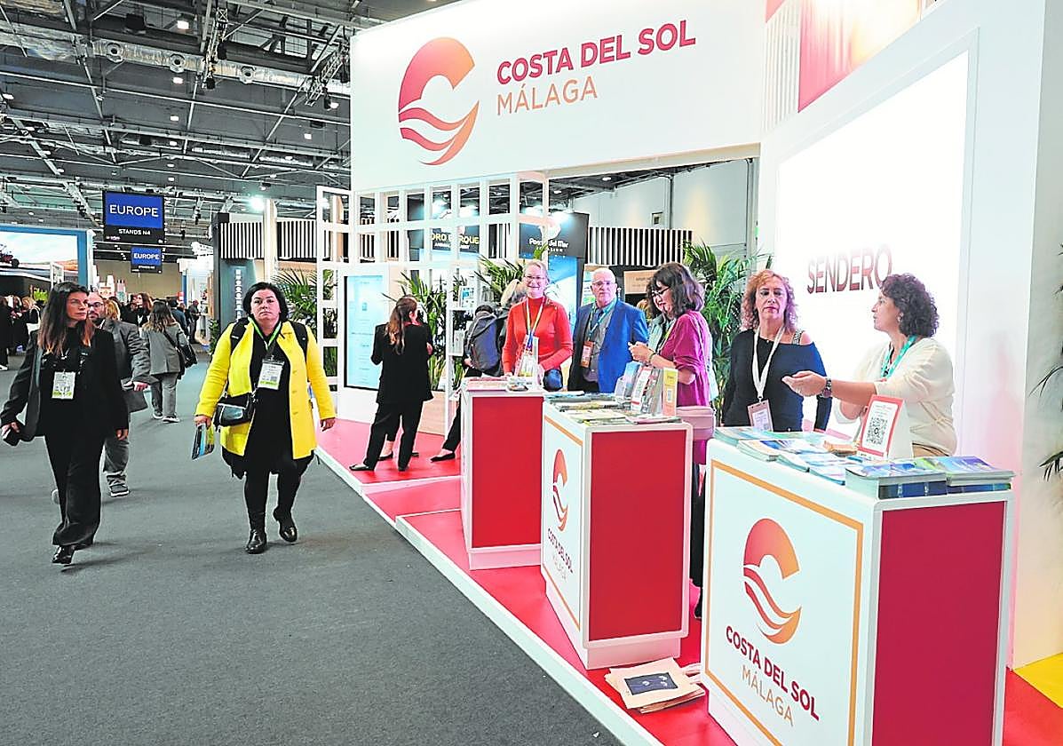 Expositor de la Costa del Sol en la World Travel Market.