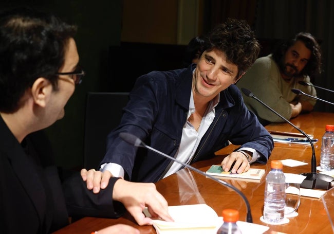 Alberto Gómez y Alejandro Simón Partal, durante la charla.