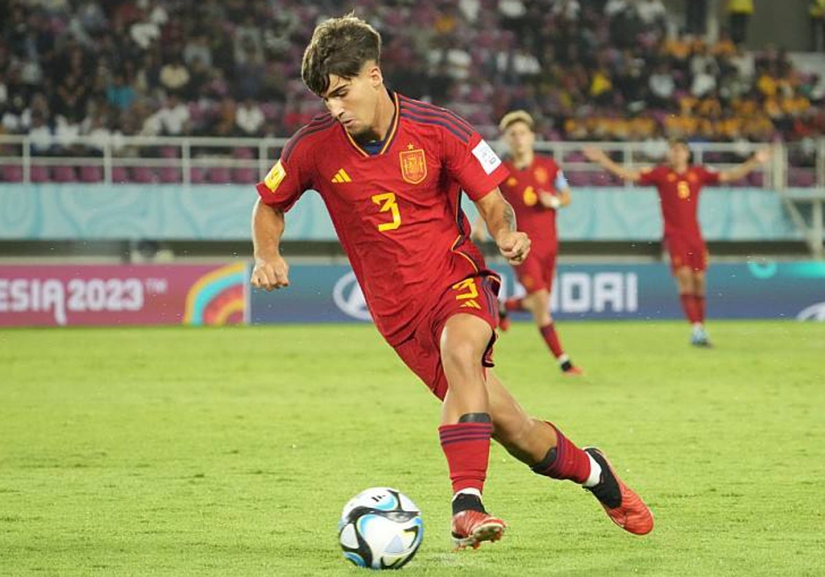 Dani Muñoz, en el partido ante Canadá.