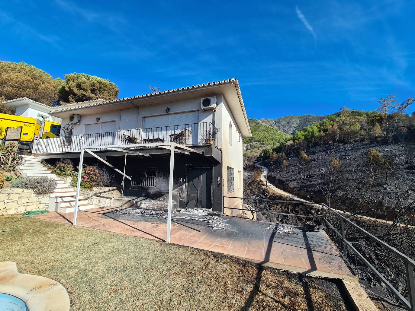 El horror del incendio de Mijas, en imágenes