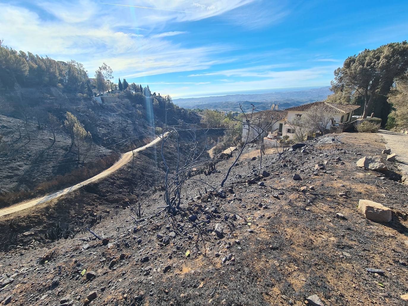 El horror del incendio de Mijas, en imágenes