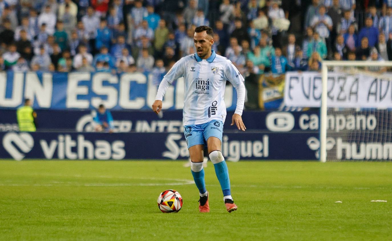 El Málaga-Alcoyano en La Rosaleda, en imágenes