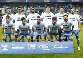 Once titular del Málaga frente al Alcoyano.