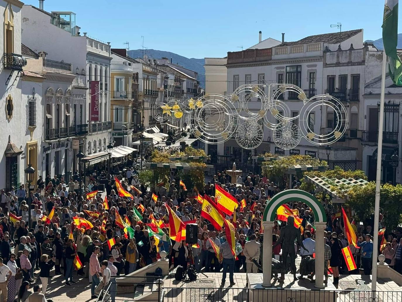 Cocnentración en Ronda, este domingo.