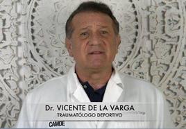 El traumatólogo deportivo Vicente De la Varga