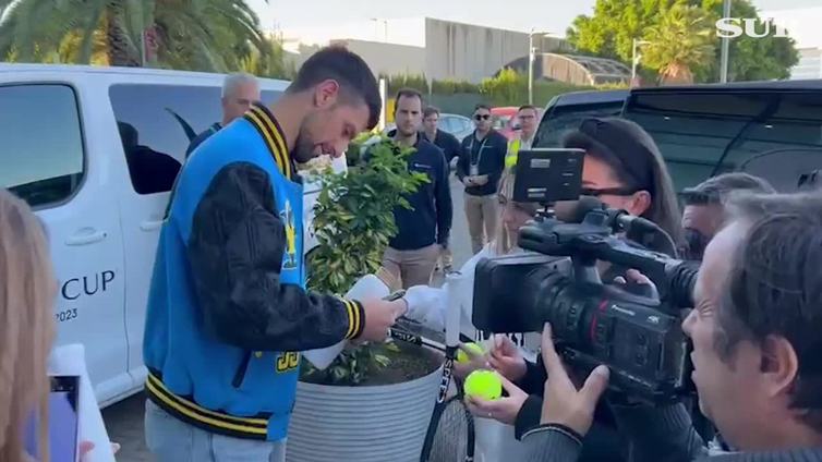 Djokovic ya está en Málaga para disputar la Final a 8 de la Copa Davis