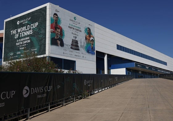 Panorámica del Martín Carpena, preparado ya para esta edición de la Final a 8.