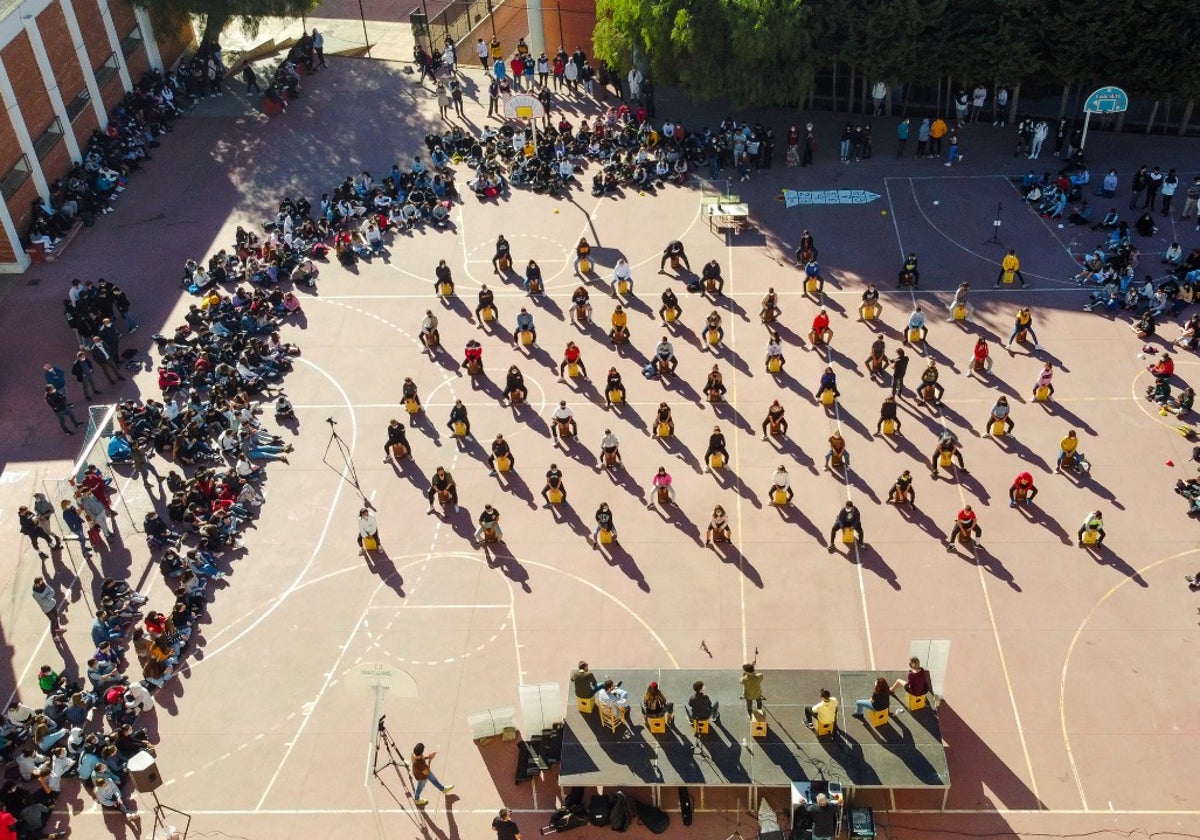 Imagen de una de las actividades de la edición de 2022 del festival de cajón flamenco.