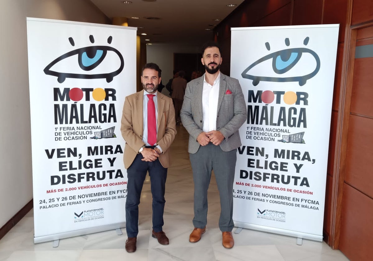 El concejal de Turismo, Jacobo Florido, junto a Oussama El Gharib, presidente de Plataforma del Motor.