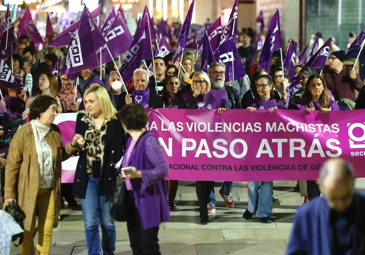 Manifestación del 25-N del año 2022.