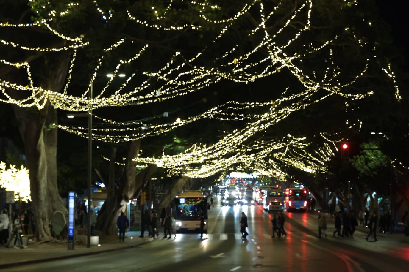 Málaga inaugura su alumbrado de Navidad 2023