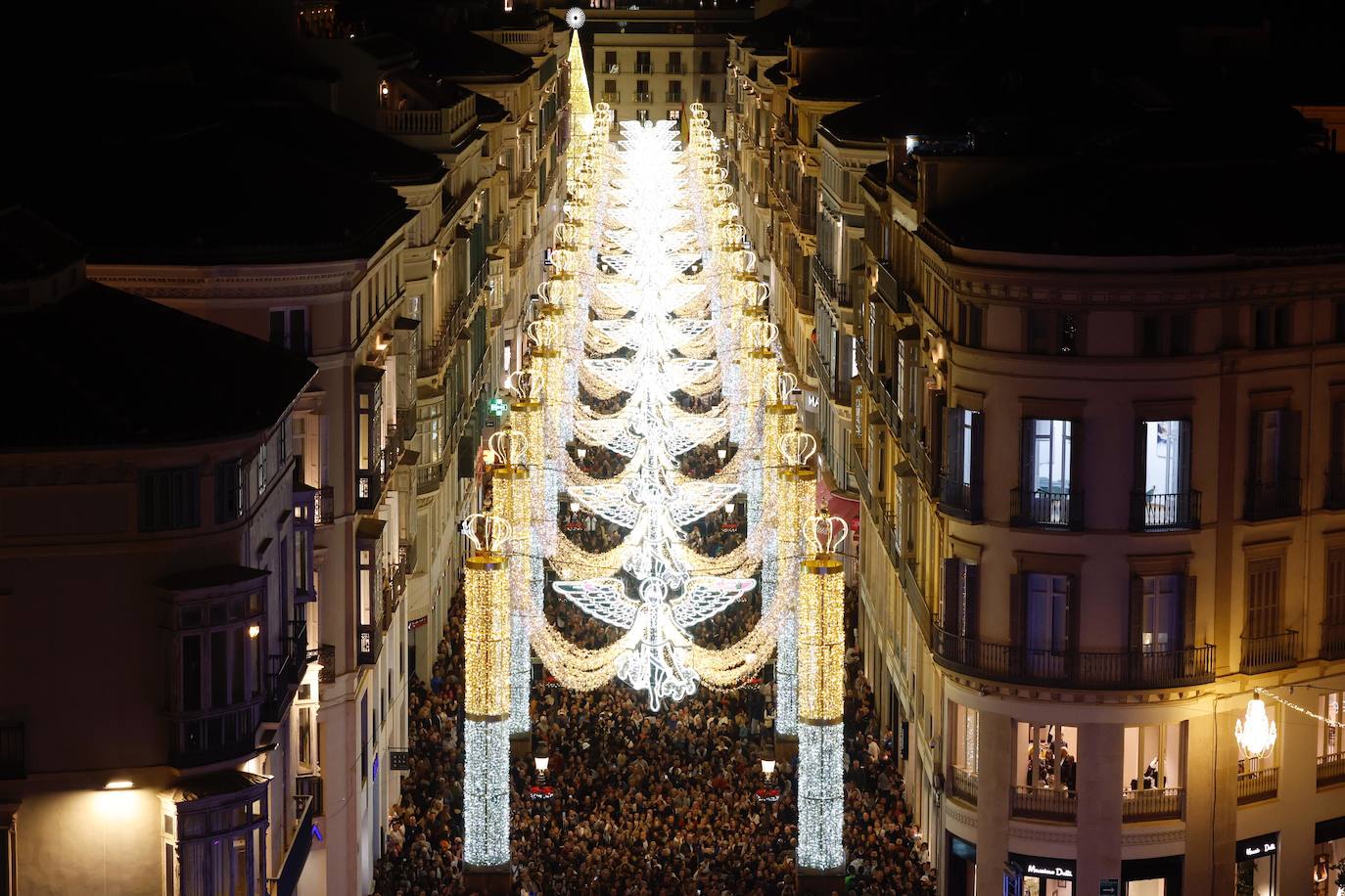 Málaga inaugura su alumbrado de Navidad 2023