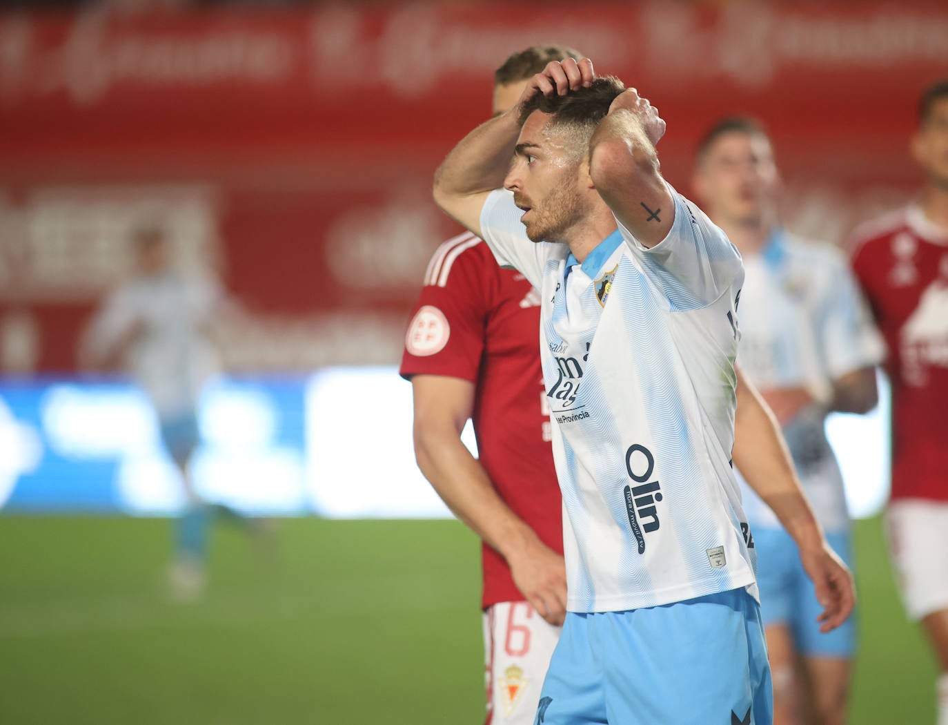 La goleada del Málaga en Murcia, en imágenes