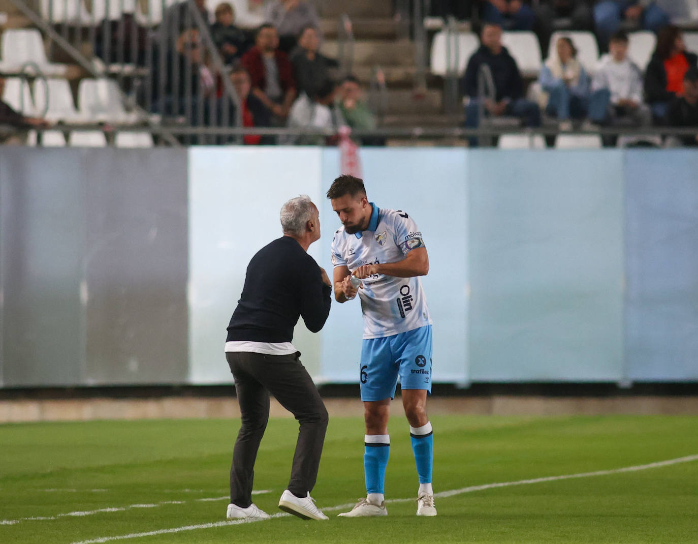 La goleada del Málaga en Murcia, en imágenes