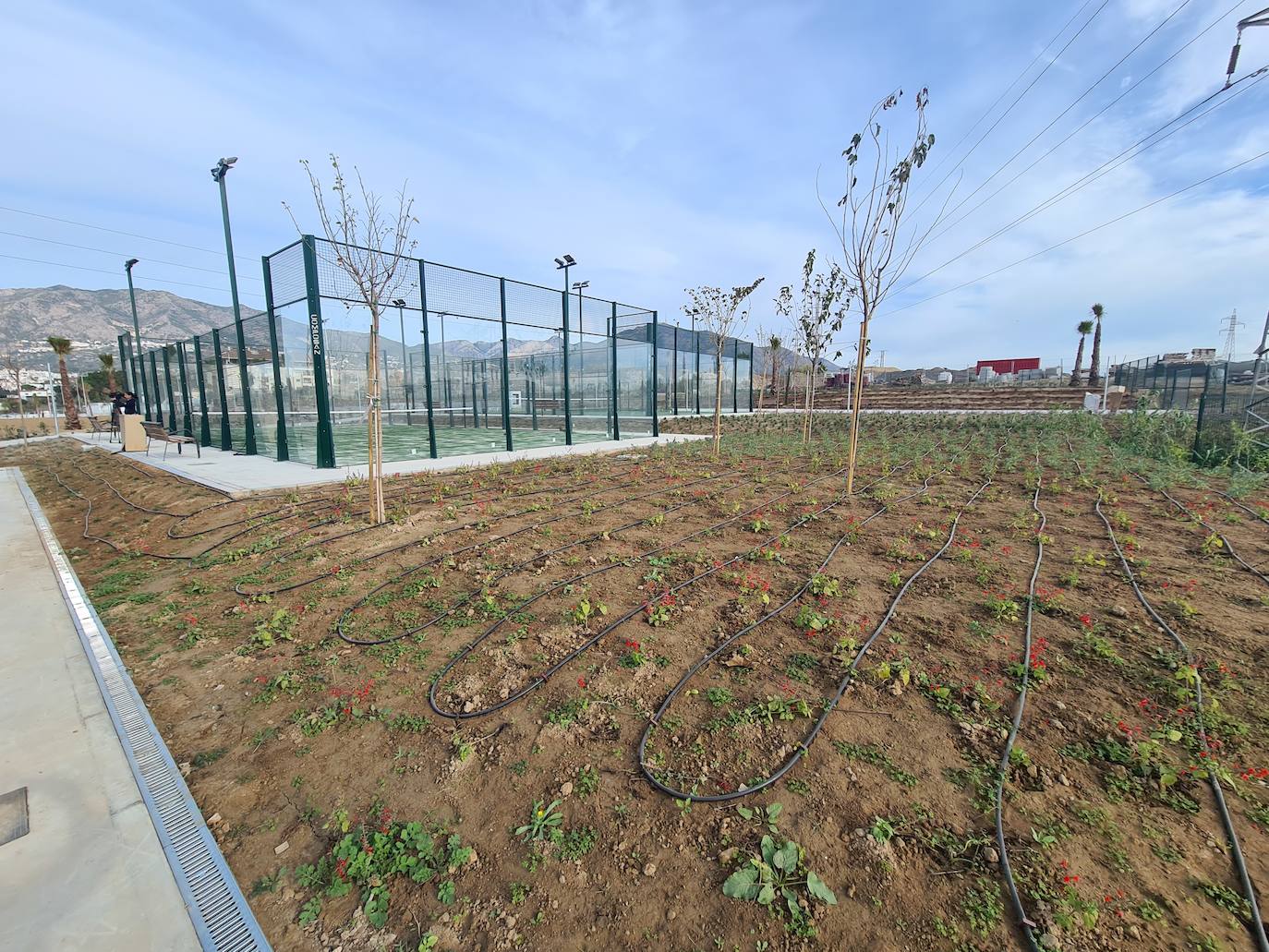 Así avanza el nuevo parque de La Loma en Fuengirola