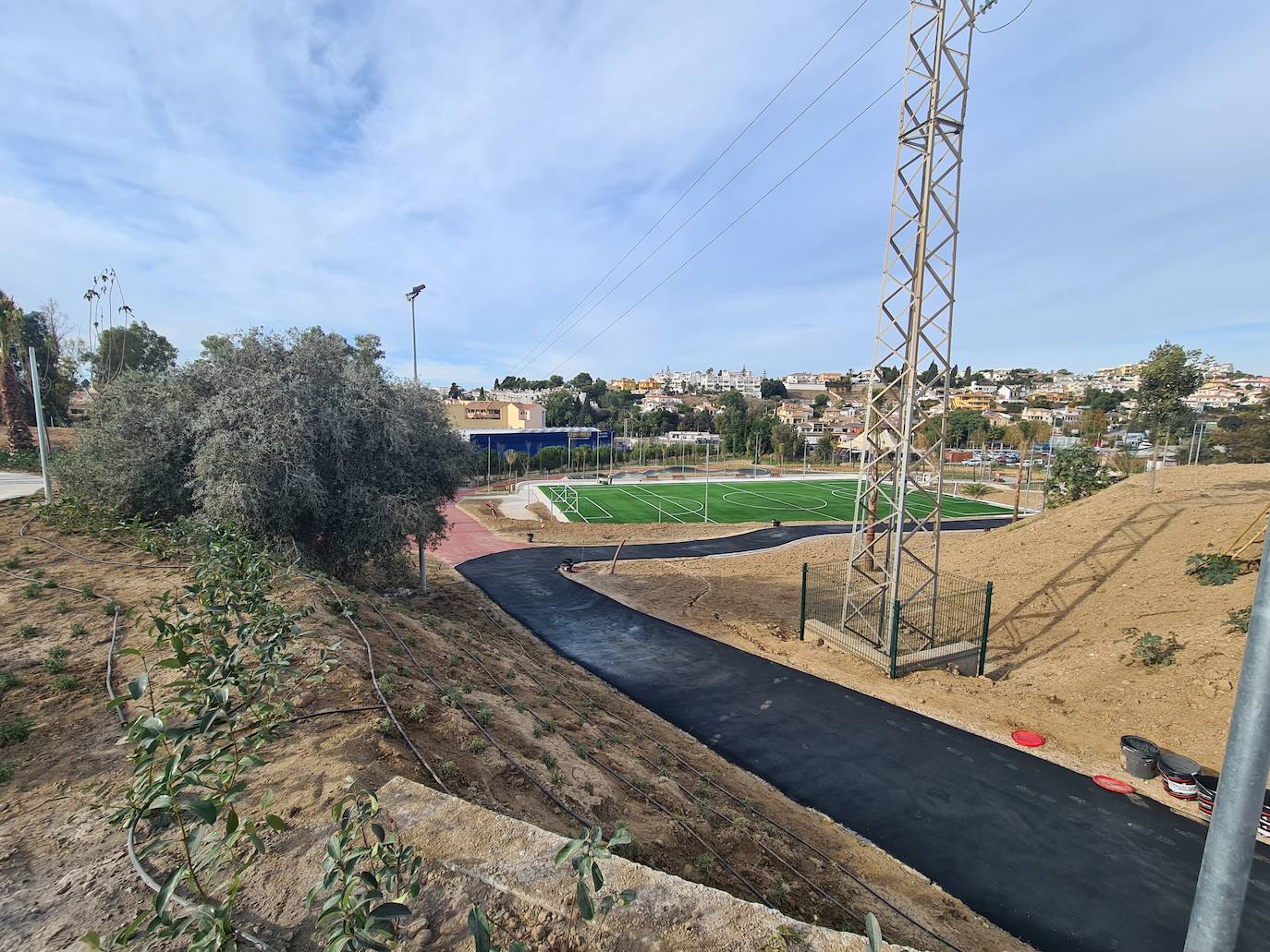 Así avanza el nuevo parque de La Loma en Fuengirola