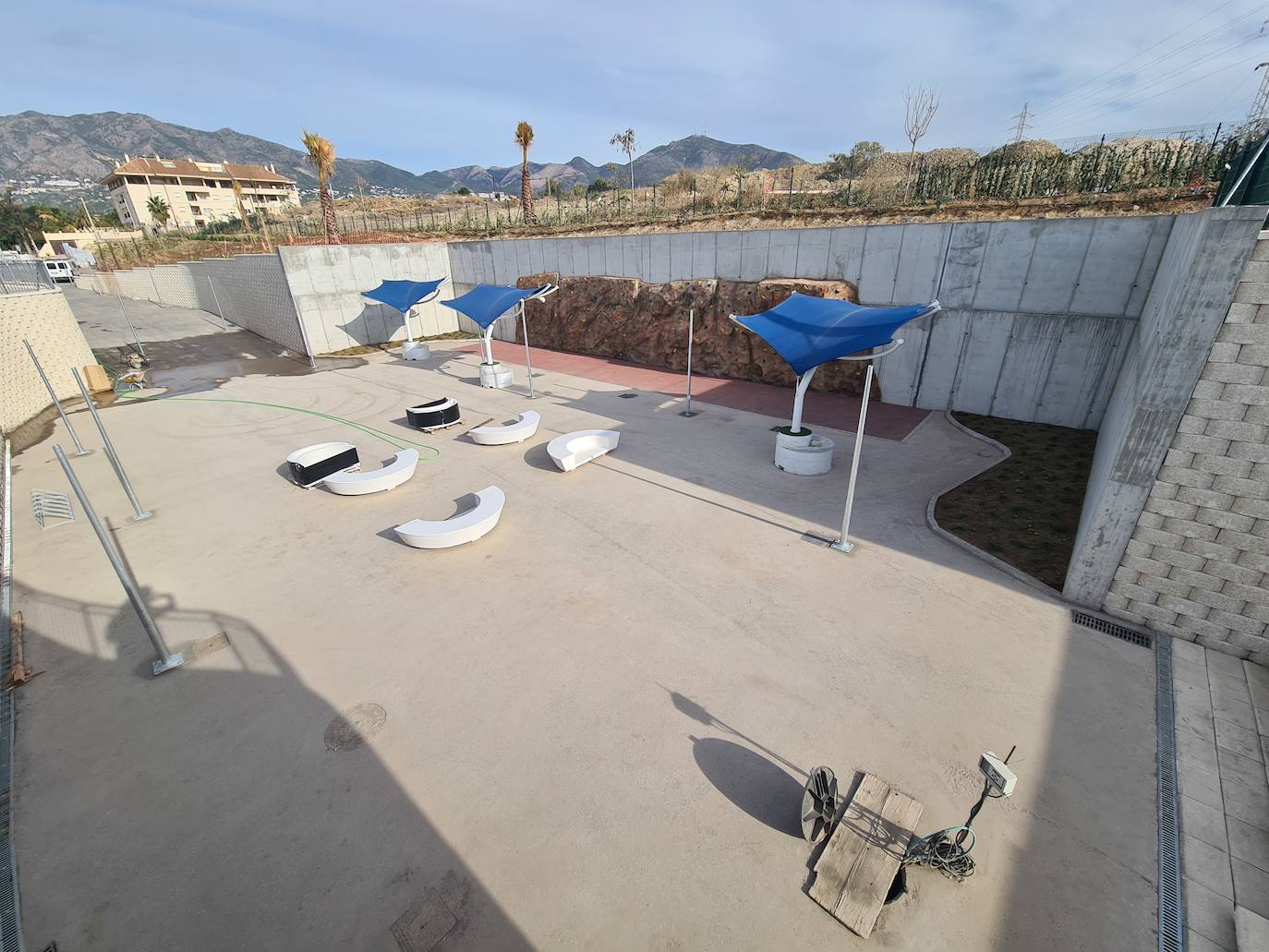 Así avanza el nuevo parque de La Loma en Fuengirola