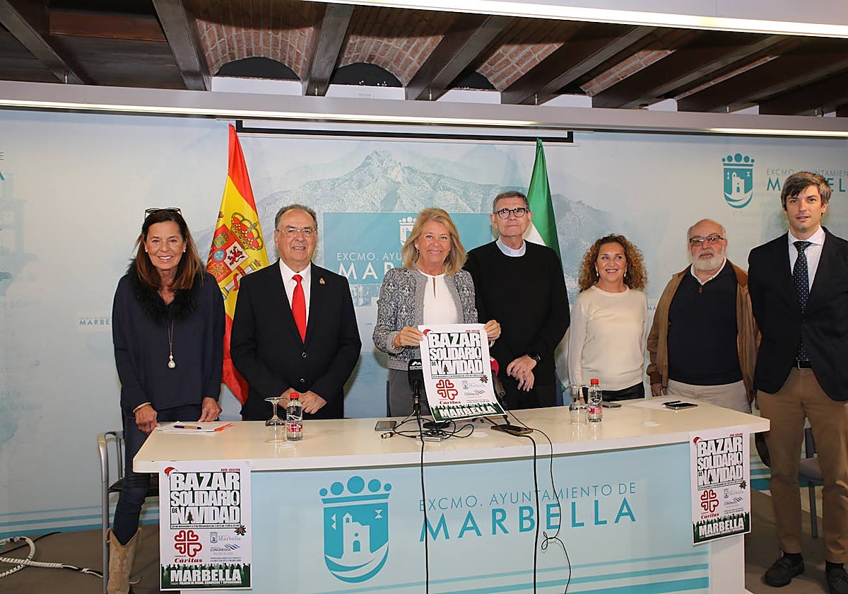 Presentación hoy del Bazar Solidario de Navidad de Cáritas.