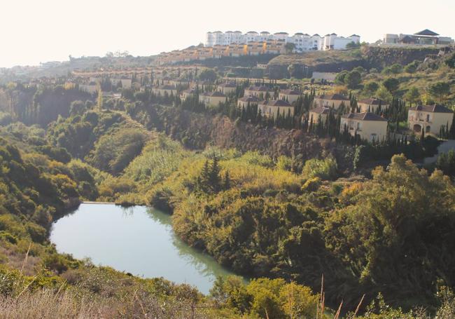 Vista de la presa del Alcorrín