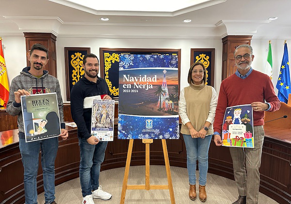 Acto de presentación de la programación navideña prevista en Nerja.