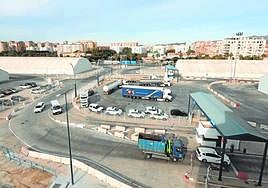 Terrenos del puerto donde está previsto que se levante el auditorio de Málaga. salvador salas