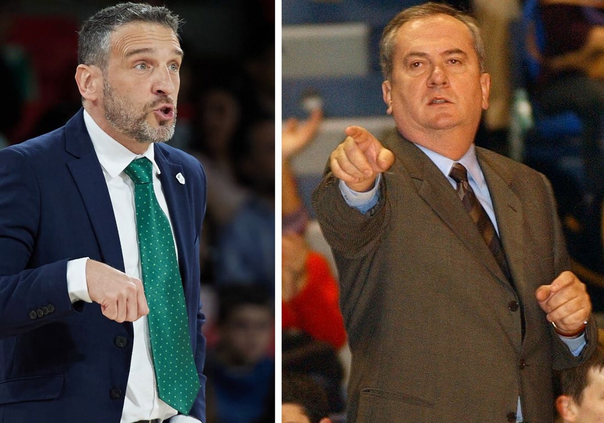 Ibon Navarro y Bozidar Maljkovic, los dos entrenadores de la historia del Unicaja, con mejor porcentaje de victorias en la competición oficial.