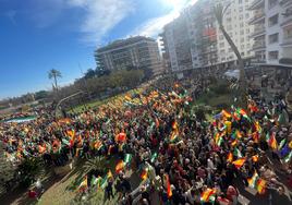 Clamor en Sevilla en una nueva manifestación por la igualdad territorial a las puertas del 4D