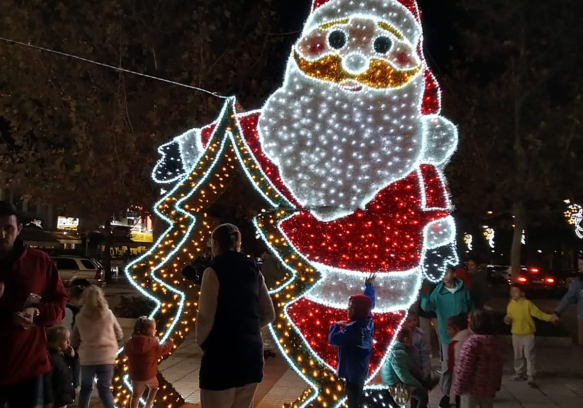 Luces de Navidad en Mijas.