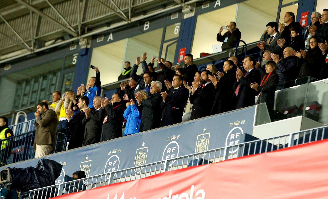 El España- Suecia en La Rosaleda, en imágenes