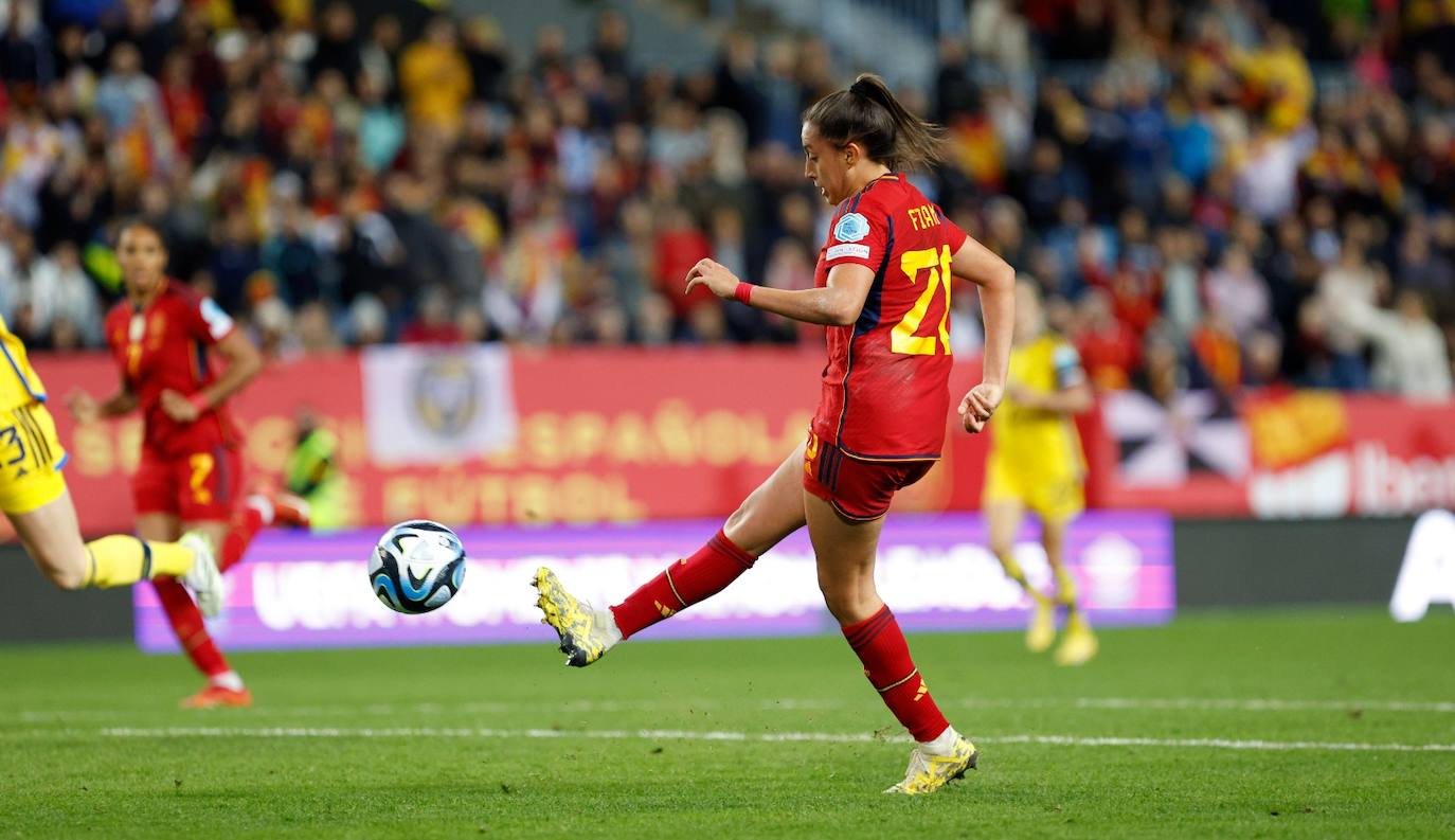 El España- Suecia en La Rosaleda, en imágenes