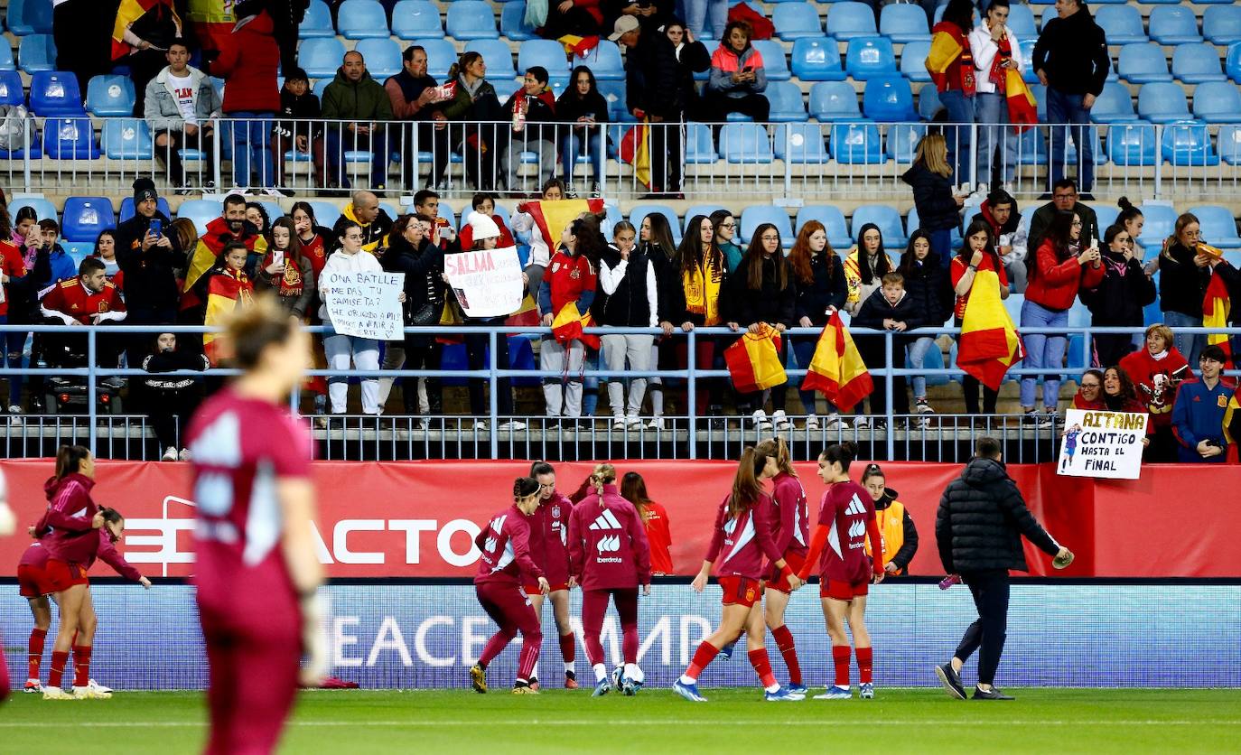 El España- Suecia en La Rosaleda, en imágenes