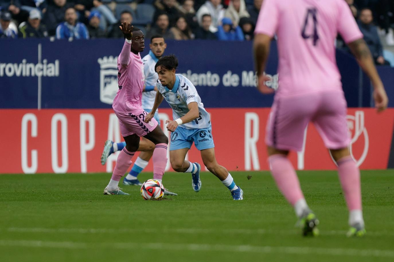 El Málaga-Eldense de la Copa del Rey, en imágenes