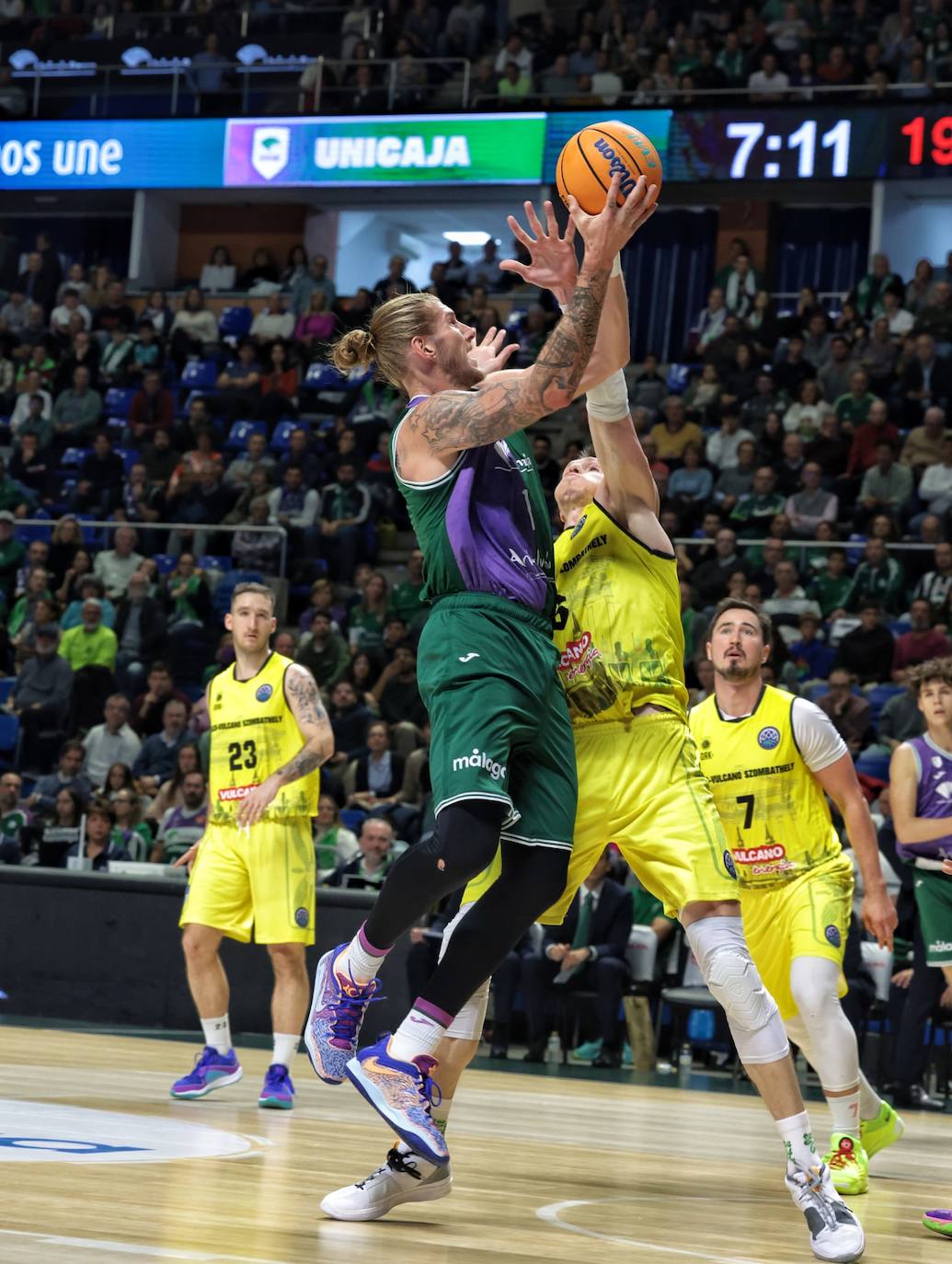 El Unicaja-Falco Vulcano Szombathely, en imágenes