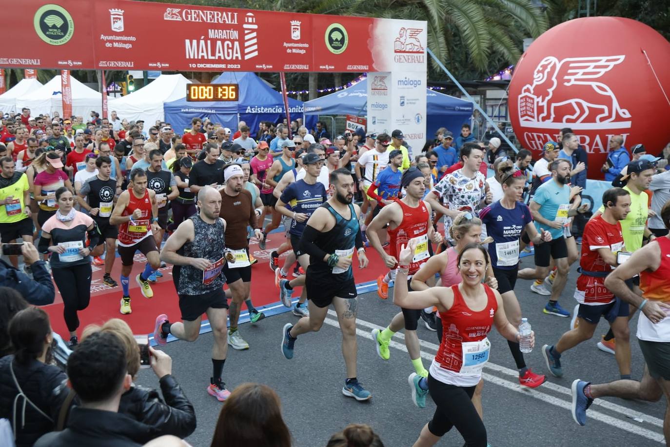 Las mejores imágenes del Maratón de Málaga 2023