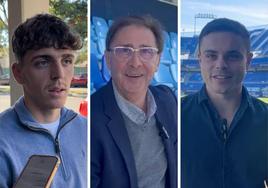 Loren Juarros, Gabilondo y Sangalli reaccionan a la noticia del emparejamiento del Málaga con la Real Sociedad en la Copa del Rey.