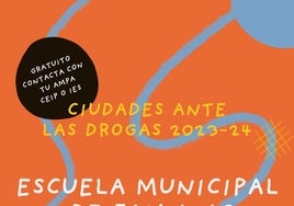 Cartel de la Escuela Municipal de Familias.