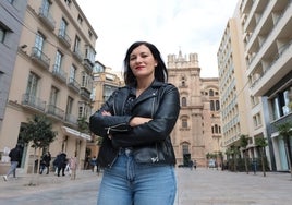 Elena Cabrera, en una reciente visita a Málaga, momentos antes de la entrevista.