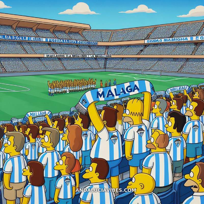 Así serían las vacaciones de la familia Simpsons en Málaga
